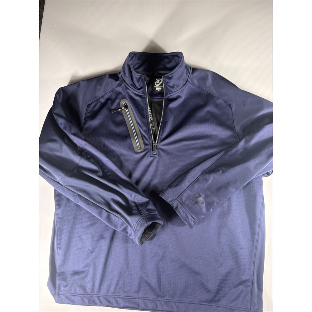 Zero Restriction Navy  1/4 Zip Pullover Mens XL Black Performance Golf Jacket